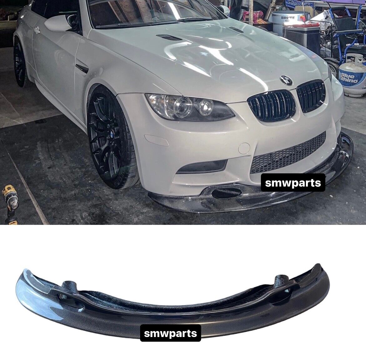 2008-2013 BMW E90 / E92 / E93 / M3 GT4 Style Full Carbon Fiber Front Bumper Lip
