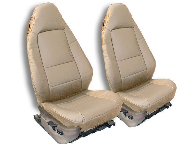 IGGEE BEIGE CUSTOM 2 FRONT SEAT COVERS FOR 1996-2002 BMW Z3