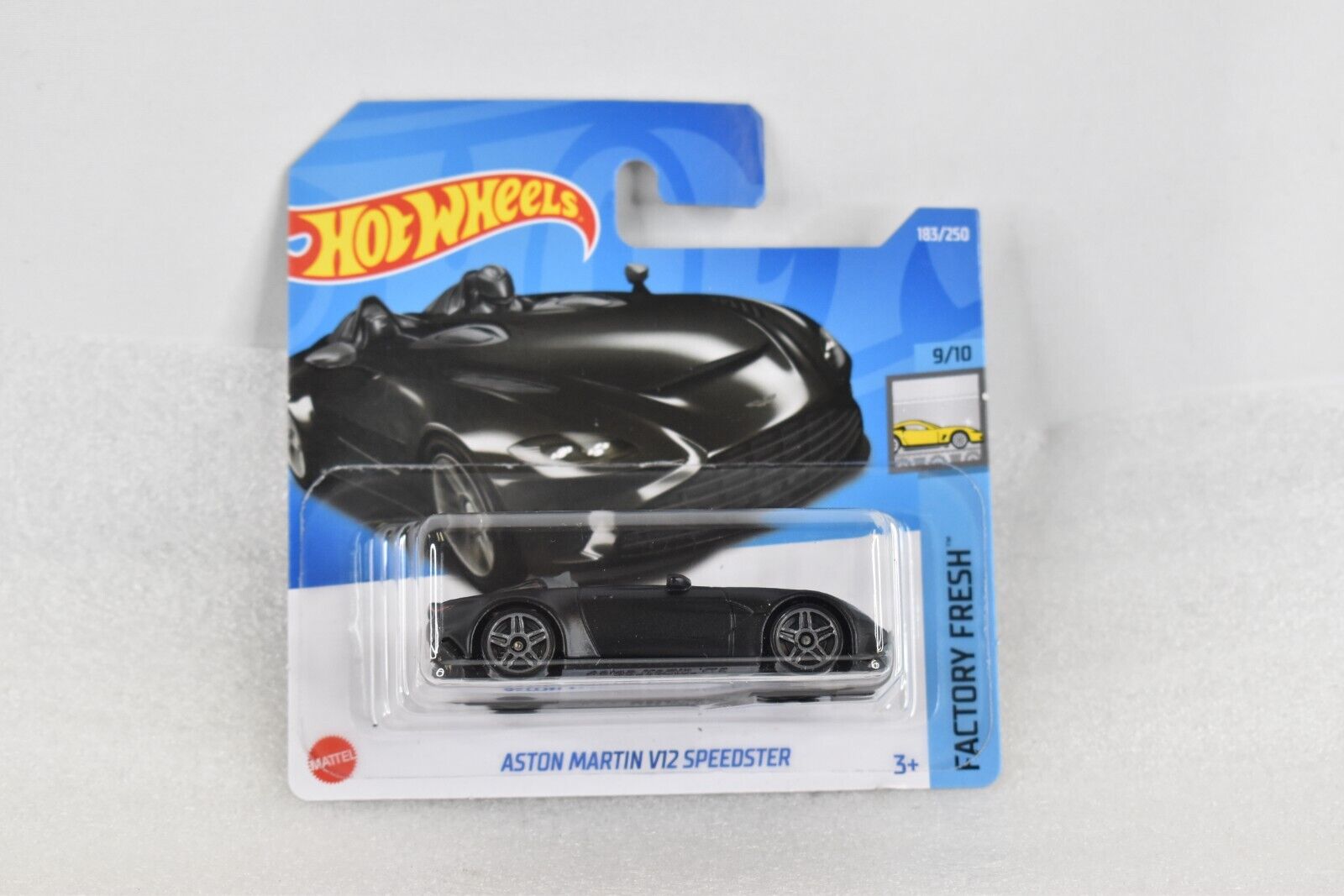 2022 Hot Wheels #183 Black Aston Martin V12 Speedster Factory Fresh Short Card
