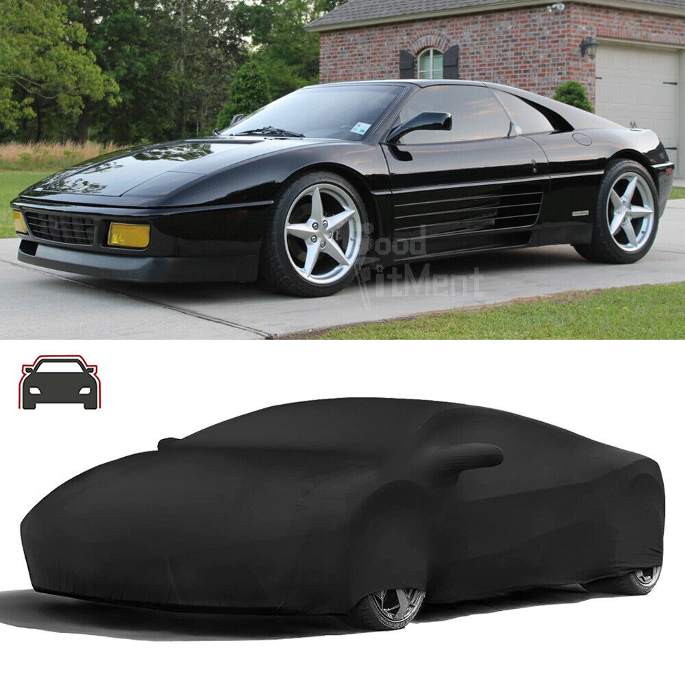 For Ferrari 575M F355 F430 Indoor Car Cover Stretch Satin Dust Resistant Protect