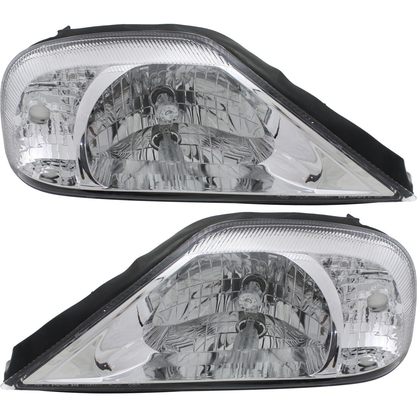 Headlight Set For 2000-2005 Mercury Sable Left and Right With Bulb 2Pc
