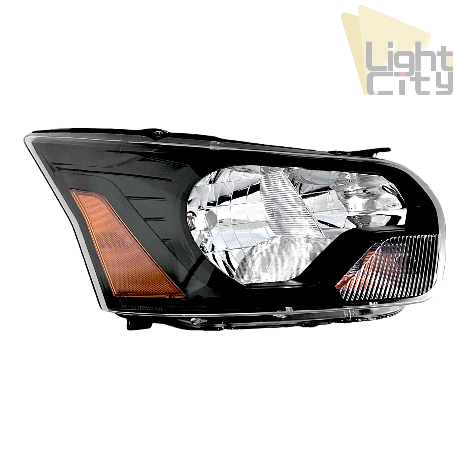 For 2016-22 Ford Transit 150/250/350/350HD Passenger Black Headlight w/ Bulbs RH