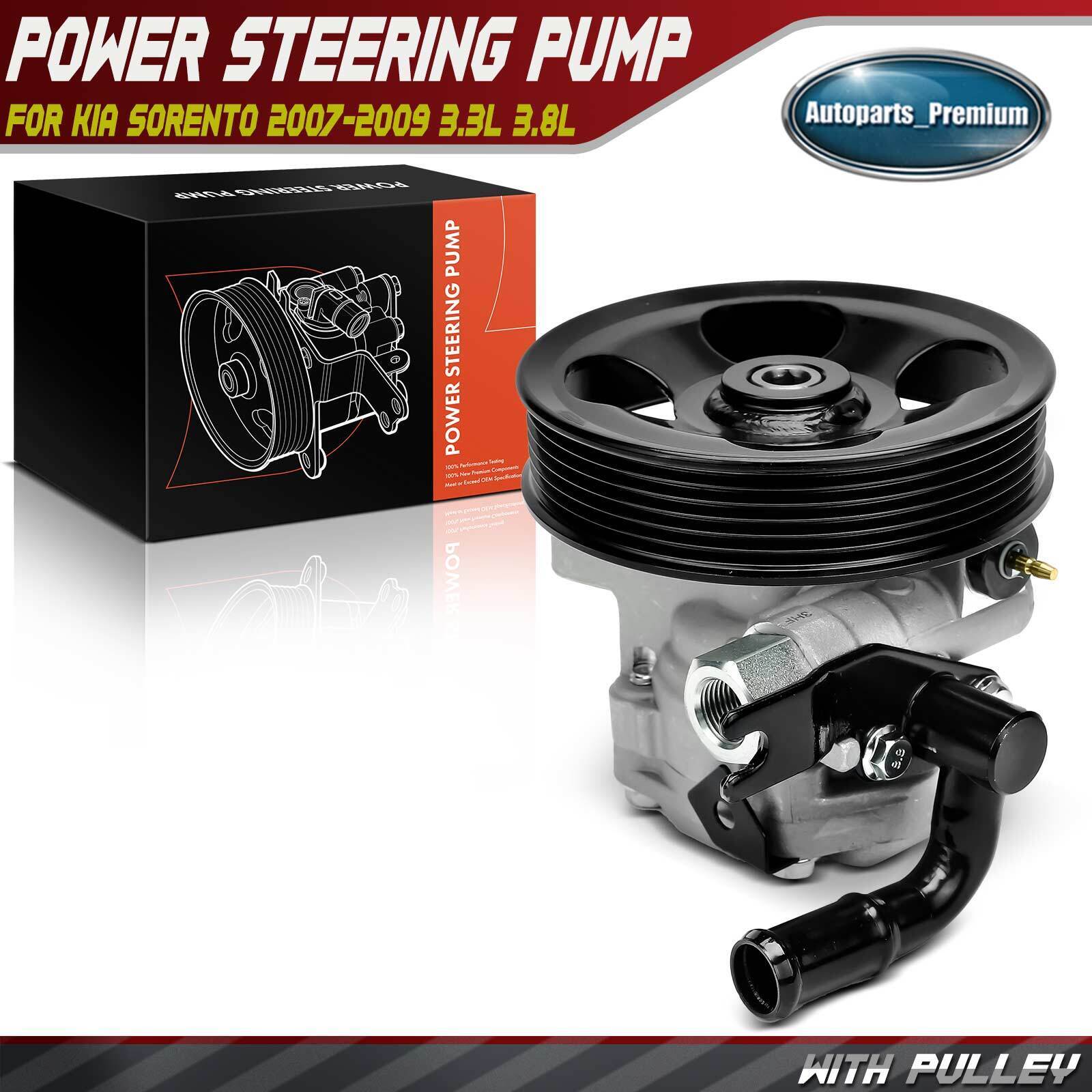 Brand New Power Steering Pump w/ Pulley for Kia Sorento 2007-2009 571003E200