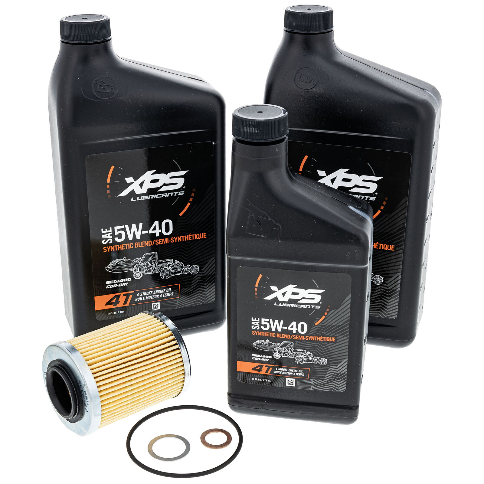 BRP 9779258 Can-Am 5W-40 XPS Synthetic Blend Oil Change Kit 500cc Rotax Engines