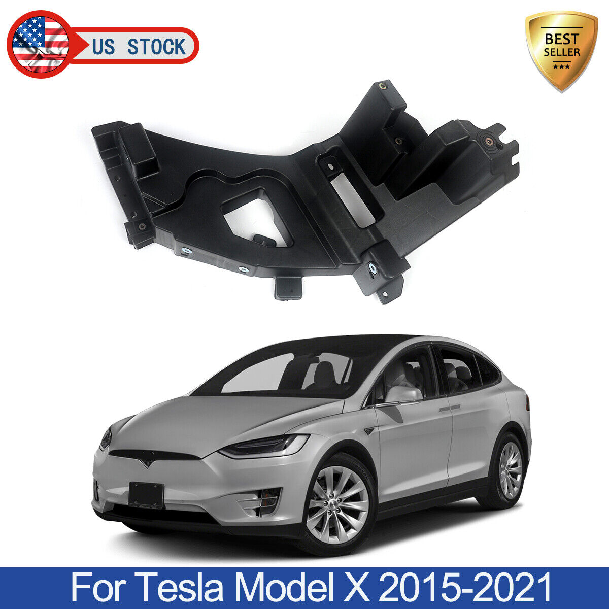 For 2015-2021 Tesla Model X Left Headlight Support Mount Bracket LH Driver Side