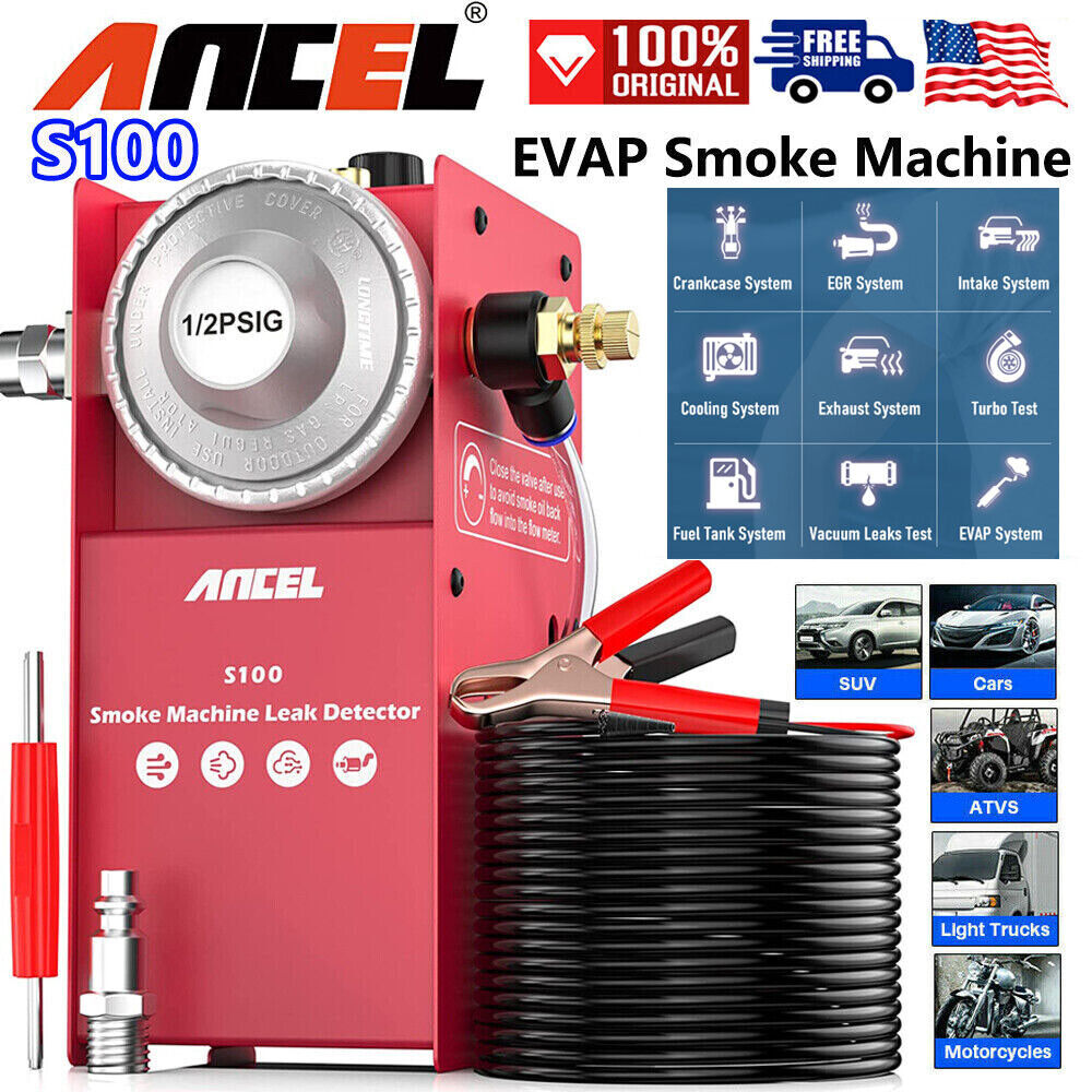 EVAP Smoke Machine Diagnostic Test Automotive Fuel Pipe Leak Detector Tester