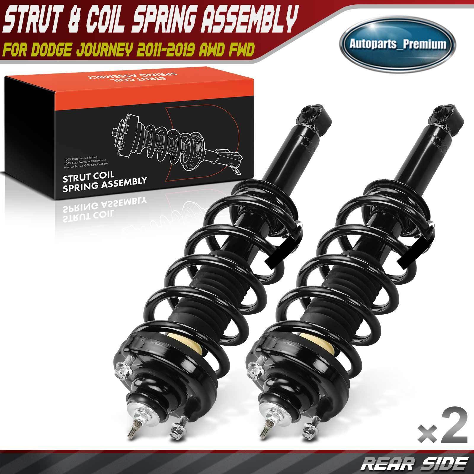 2x Rear Complete Strut &Coil Spring Assembly for Dodge Journey 2011-2019 AWD FWD