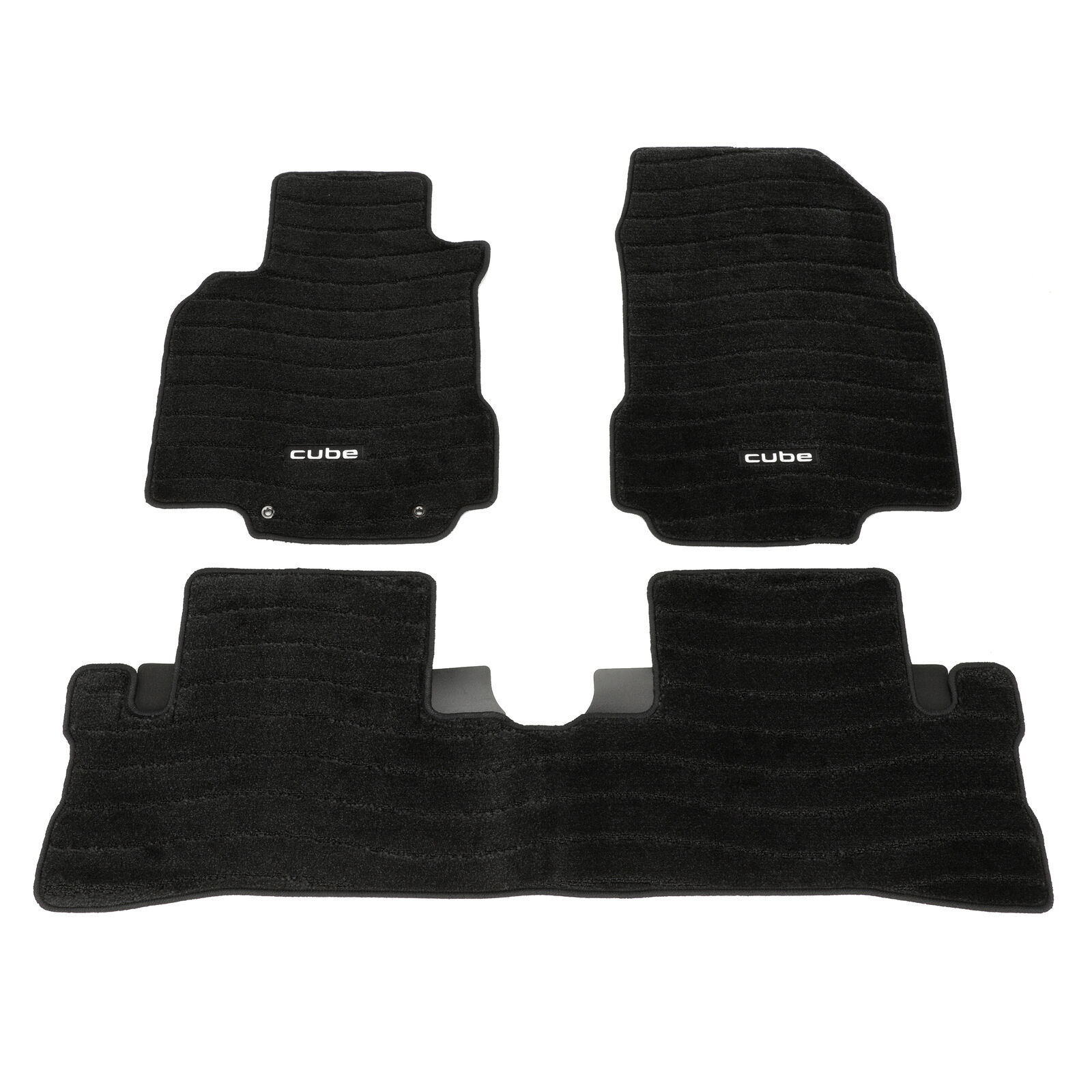 2009-2014 Nissan Cube Black Carpeted Floor Mats Front & Rear Set Of 3 OEM NEW