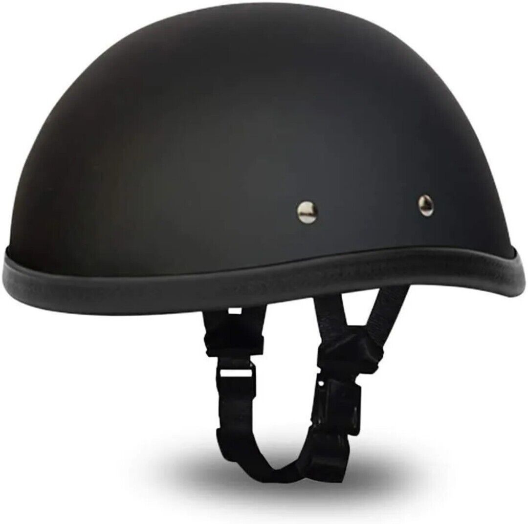 NEW Daytona Helmets D1-BNS-XL D.O.T. DOT DAYTONA SKULL CAP W/O VISOR-Open Box