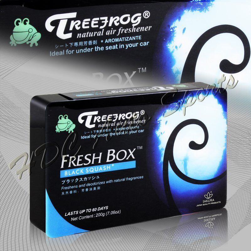 1 X Tree Frog Black Squash Natural Extreme Car Air Freshener Fresh Box Mini
