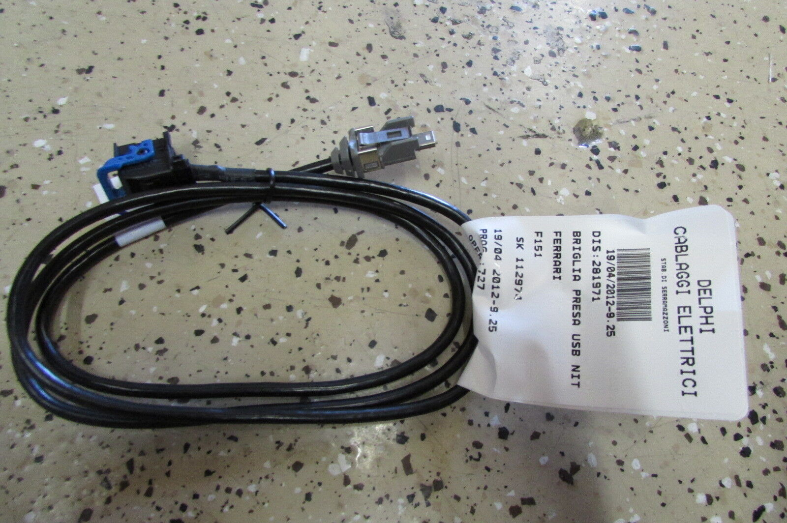 Ferrari FF, Radio Nit USB Cable, New, P/N 281971