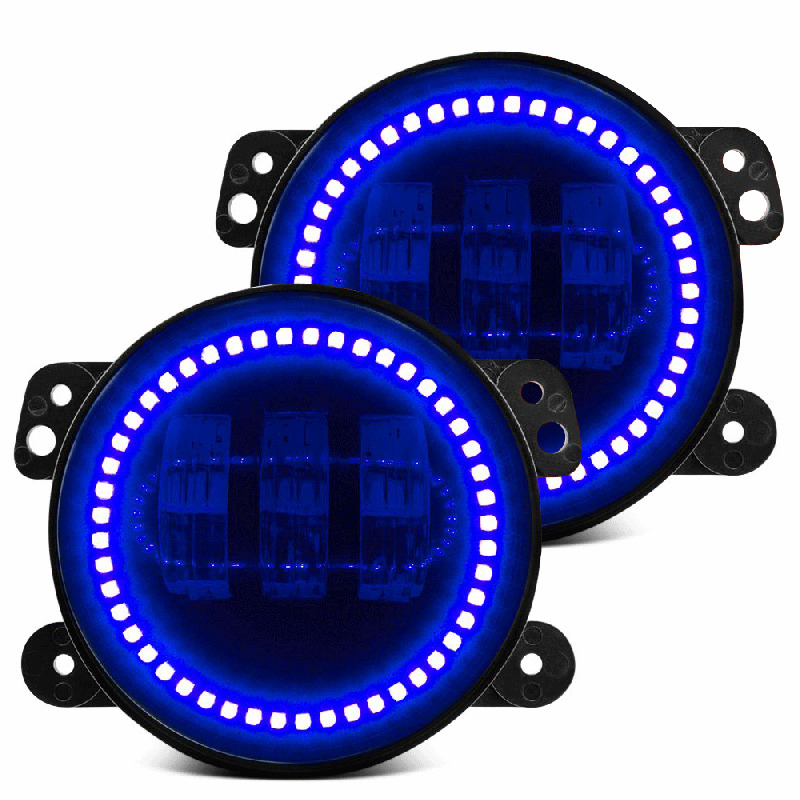 BRAND NEW ORACLE OL-5775-002, HIGH POWERED LED FOG LIGHTS, BLUE - PAIR