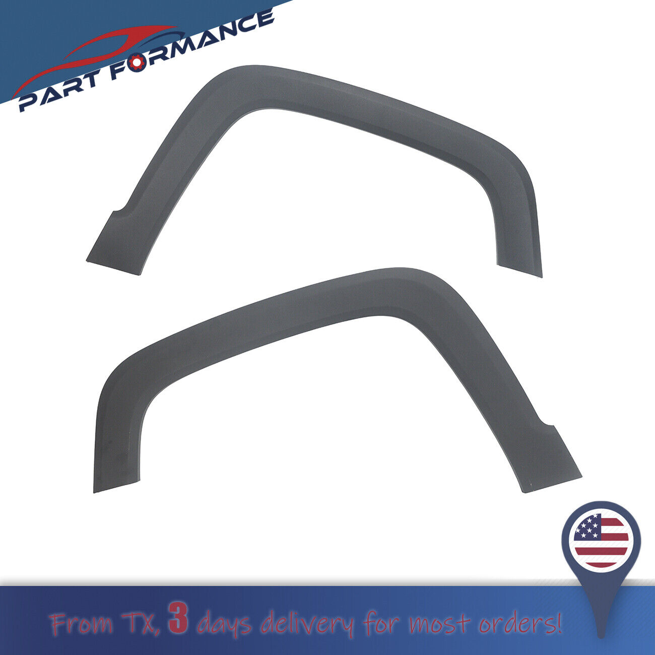 Fender Trim For 2015-2018 Jeep Renegade Set of 2 Front Driver and Passenger Side