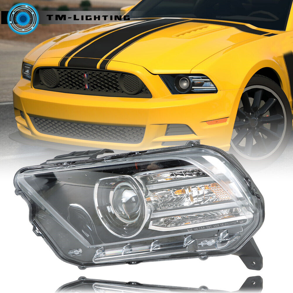For 2013-2014 Ford Mustang HID/Xenon w/LED Projector Headlight Driver Left Side