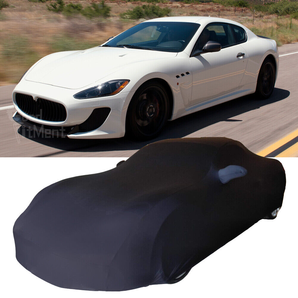 For Maserati Coupe Spyder 430i Indoor Car Cover Stretch Satin Dustproof Protect