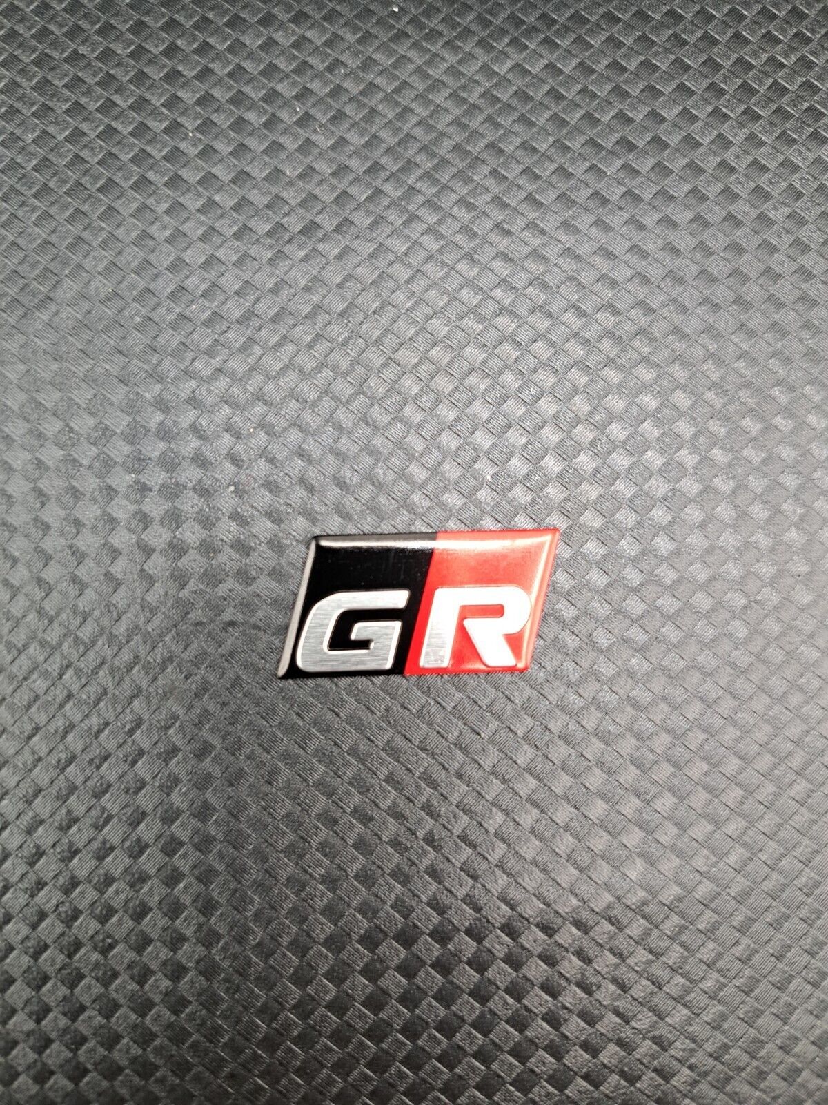 stainless Toyota Gazoo Racing Genuine GR Emblem Badge Grill JDM OEM Brushed