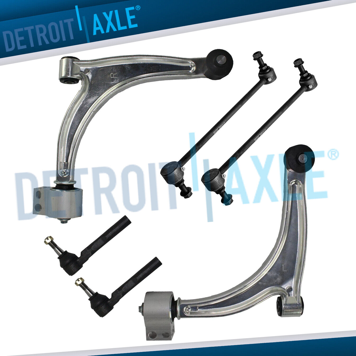 Front Lower Control Arms Sway Bar Links Suspension Kit for Chevy Malibu G6 Aura