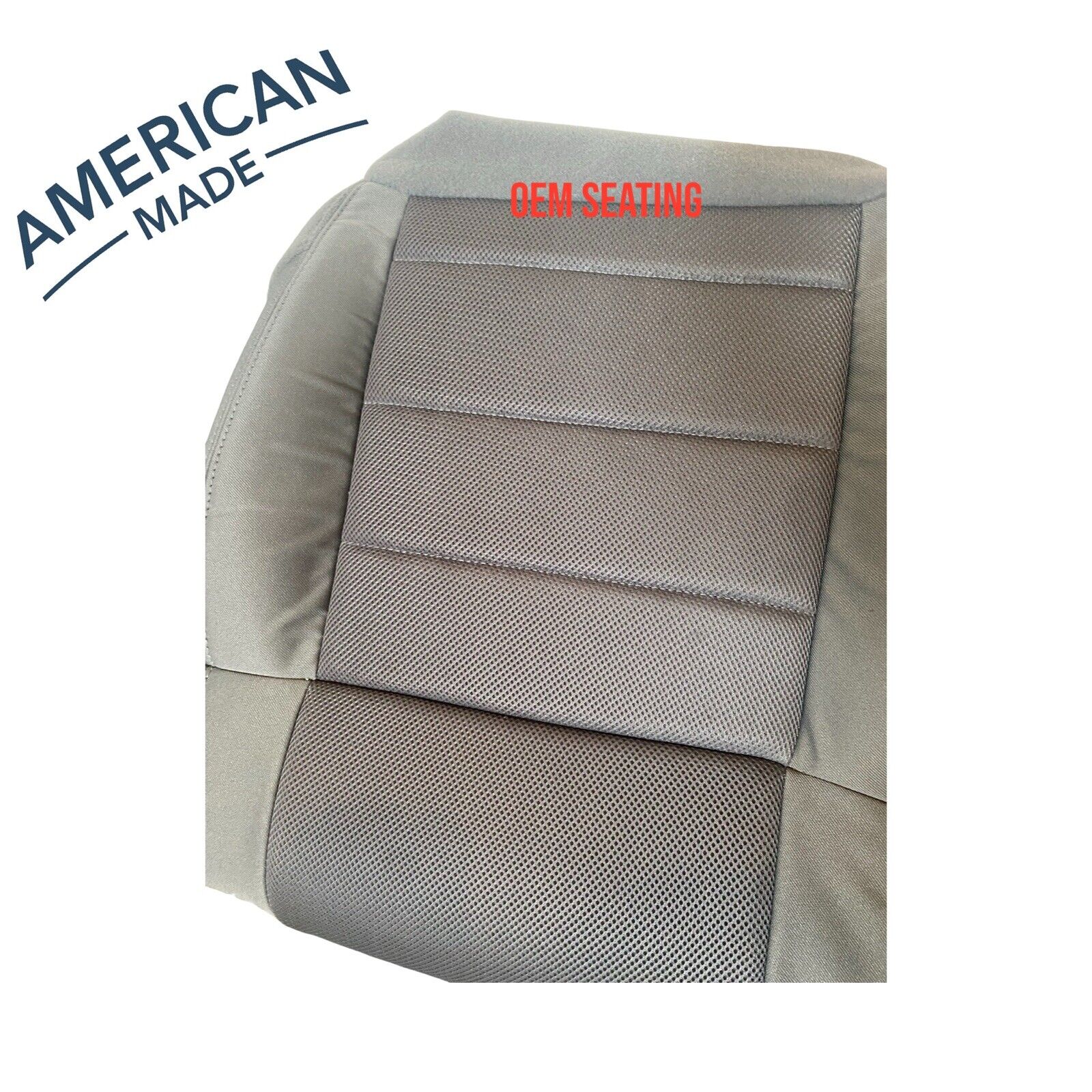 Fits 2008-2010 Jeep Wrangler Rubicon Driver Bottom Cloth Seat Cover Gray