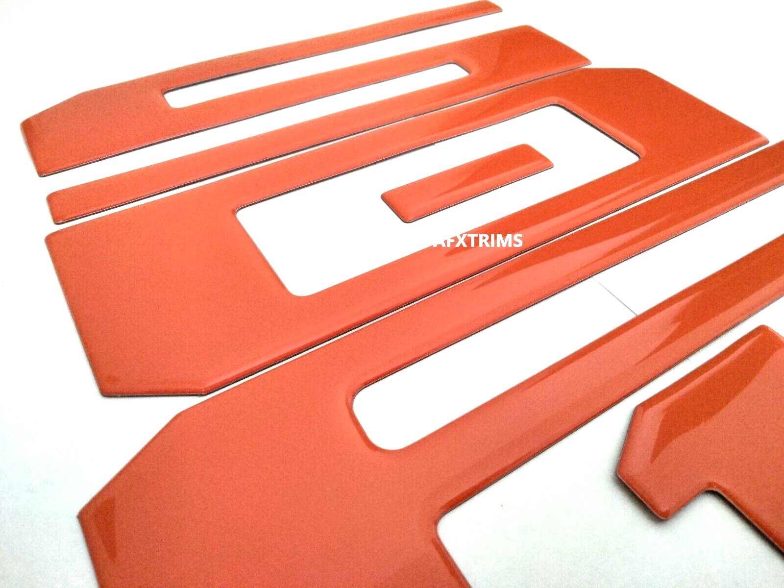 ORANGE 3D RAISED DOMED TAILGATE LETTERS FOR FORD F-150 2021-2024 MODEL US MADE