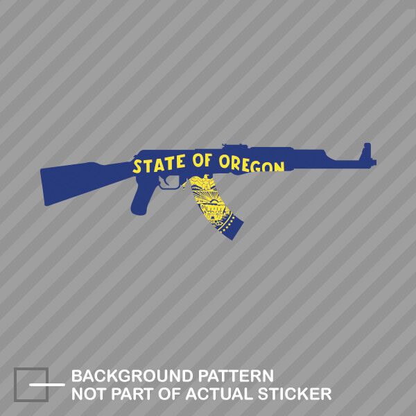 Oregon State Shape AK-47 Sticker Decal Vinyl AK47 Kalashnikov OR