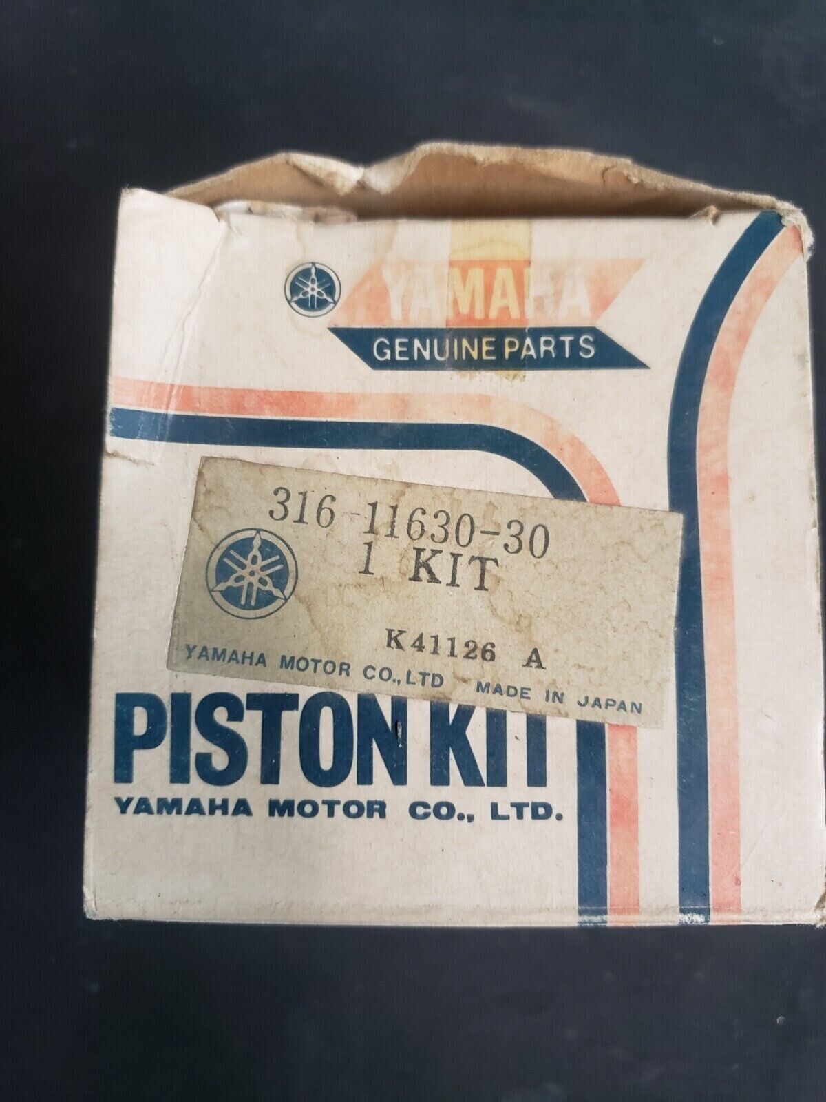 NOS NEW PISTON KIT 1972-1975 Yamaha DT125 AT2 AT-2 125 .75 Piston 316-11637-00
