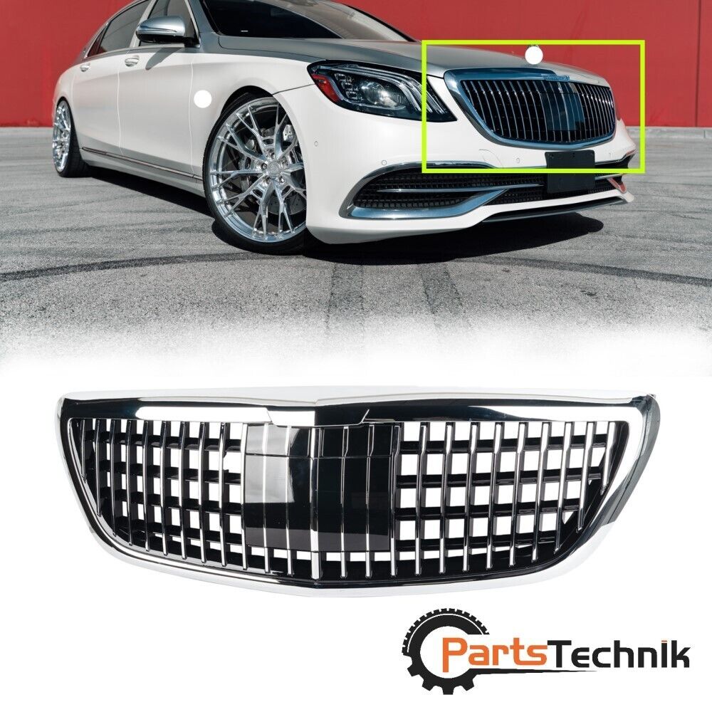 Front Grille For 2014-2020 Mercedes Benz S-Class W222 S450 Maybach Style