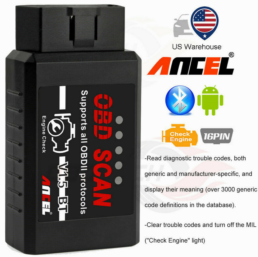 OBD2 Car Bluetooth Scanner Code Reader Diagnostic Tool for Android for Ford