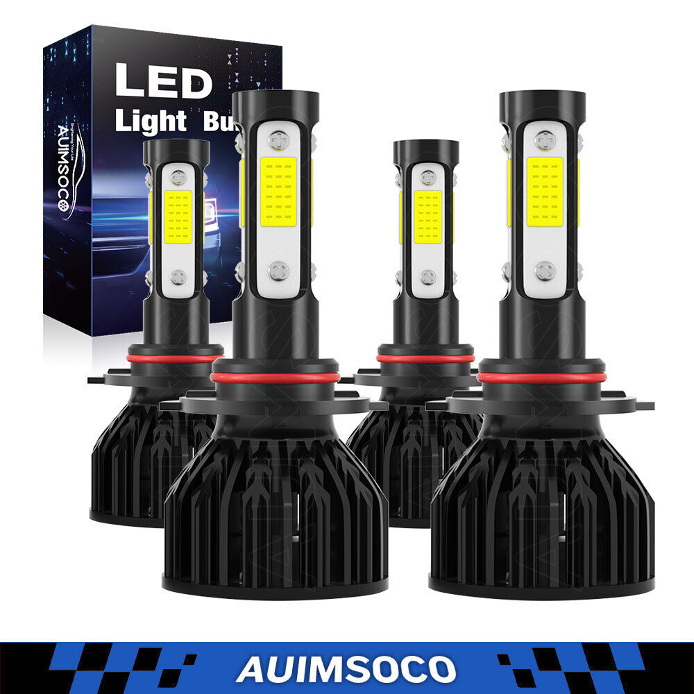 2Pcs LED Headlight High Low Beam Bulbs Combo For Honda Accord 2008-2012 White