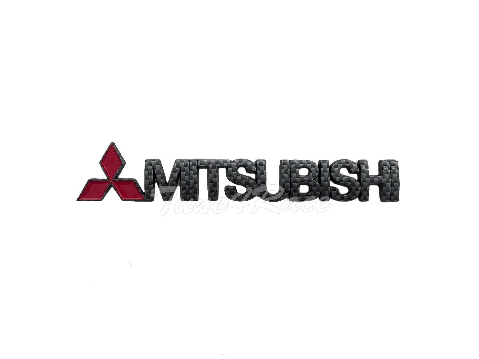 For Mitsubishi carbon Fiber style Logo emblem sticker badge lancer GRS EVO ES RS