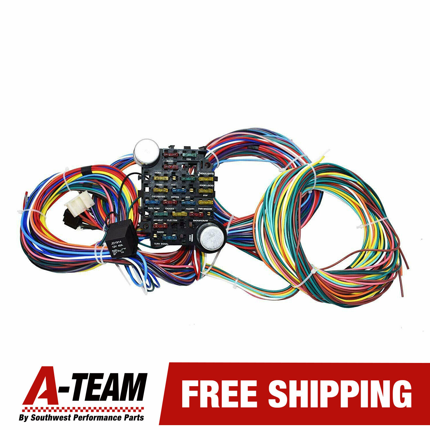 21 Circuit Wiring Harness Street Hot Rat Rod Custom Universal Wire Kit XL WIRES 