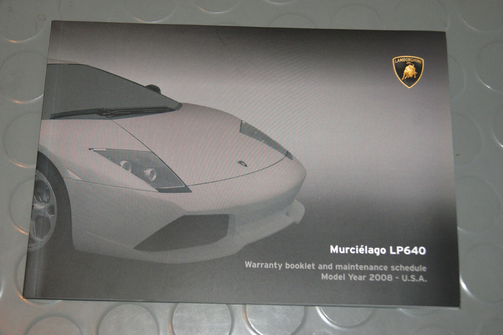 2008 Lamborghini Murcielago LP640 Owners Warranty / Maintenance Manual