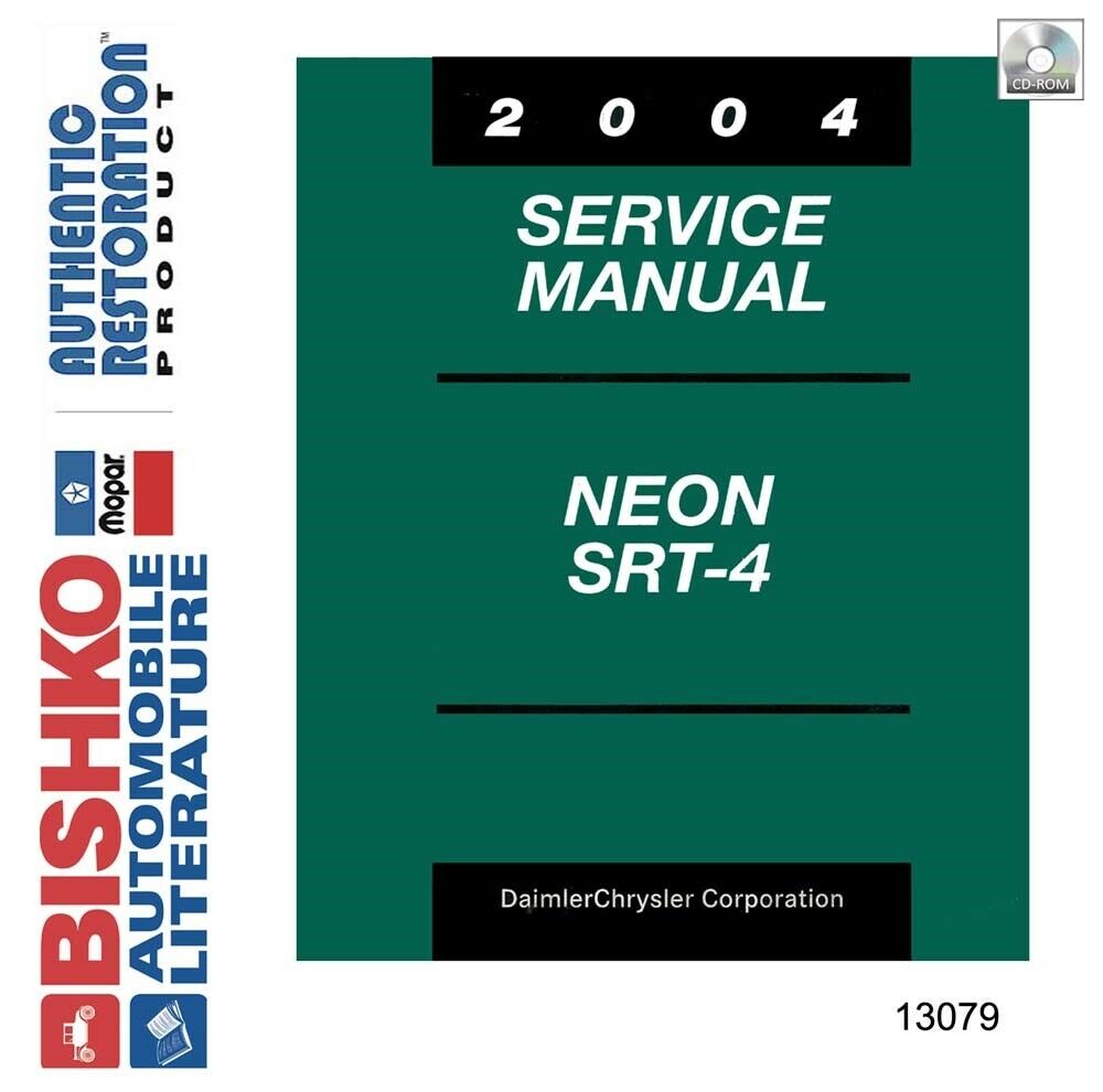 2004 Dodge Neon, SRT-4 Shop Service Repair Manual CD