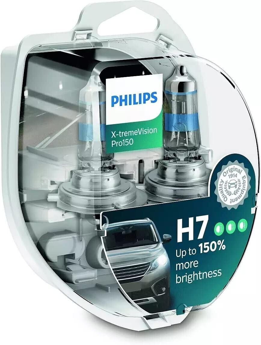 Philips X-tremeVision Pro150 Xtreme Vision Pro 150 Car Headlight Bulbs H7 (Twin)