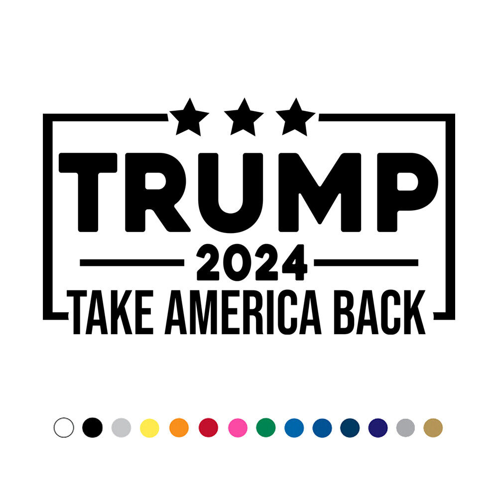 Trump 2024 Decal Car Truck Vinyl Sticker President Presidential Election v1