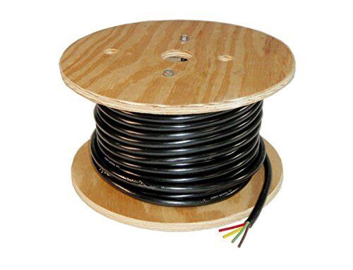 Trailer Light Cable Wiring Harness 14 Gauge 4 Wire Jacketed Black Flexible 100'