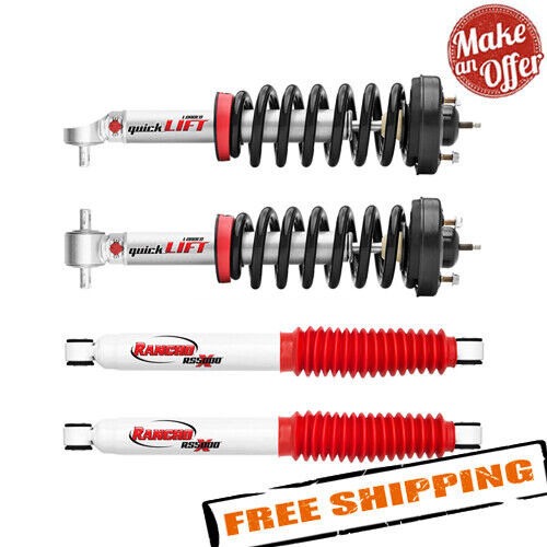 Rancho QuickLIFT Front Struts & RS5000X Rear Shocks for 2014-2017 Ford F-150 4WD