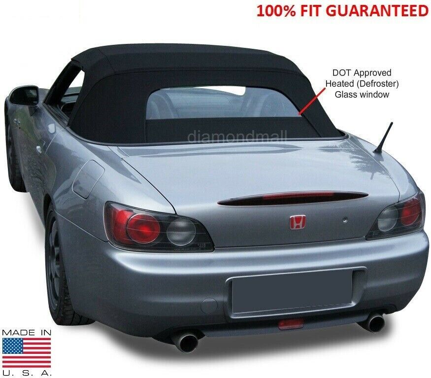 Honda S2000 2002-2008 EZ ON Brand Convertible Soft Top With Heated Glass Window