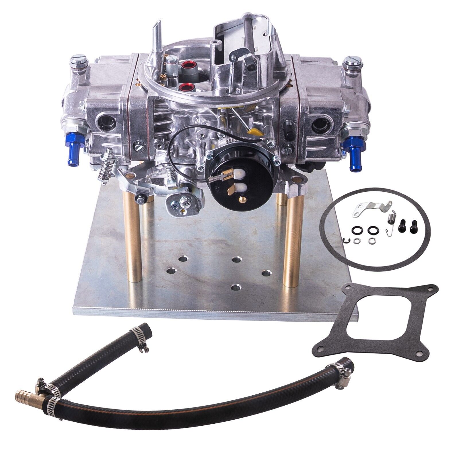 850 Carb Holley Style 850HP 4 BBL Double Pump Carburetor-Thru Annular Booster