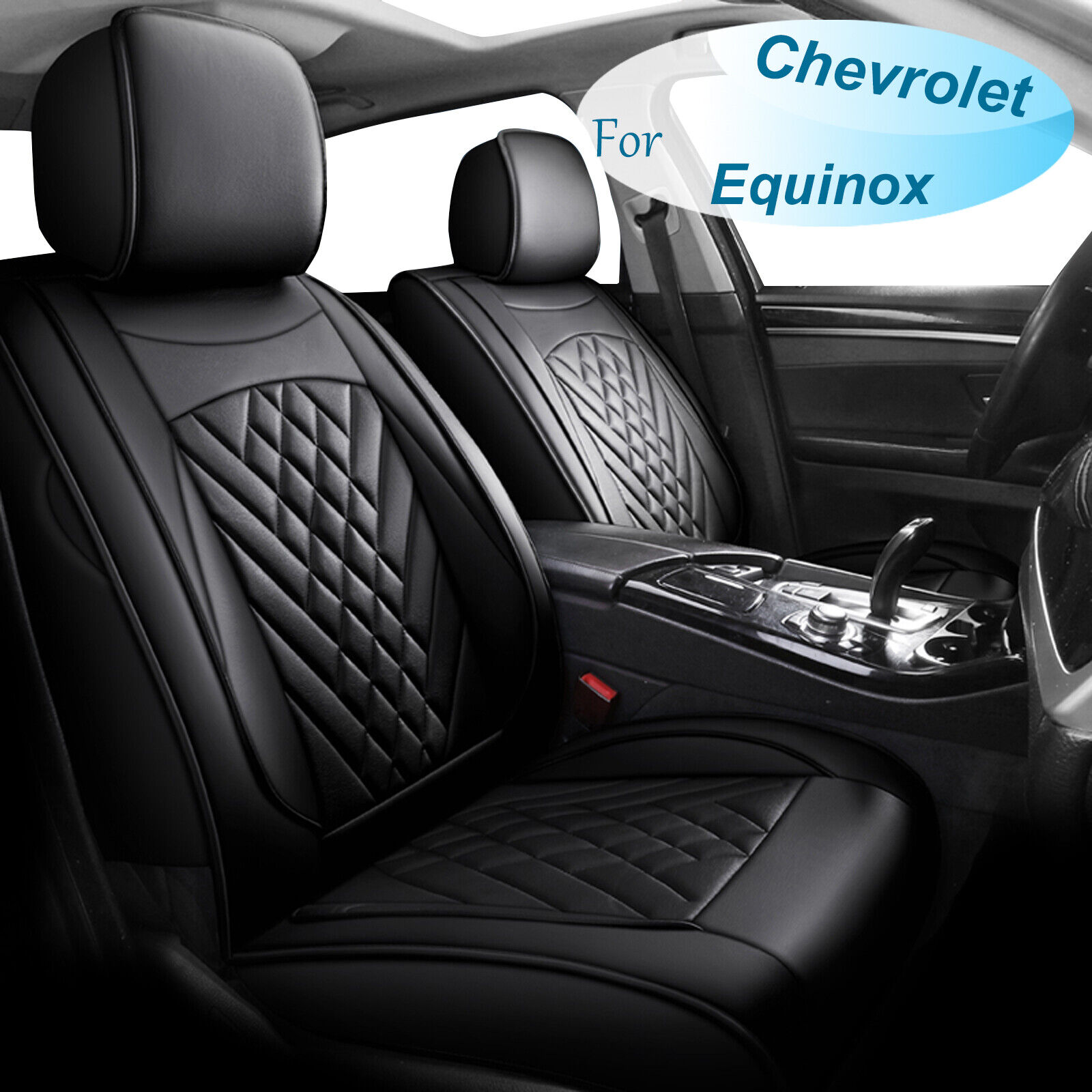 Full Set For Chevrolet Equinox 2011-2024 Car 5 Seat Cover Pad Microfiber Leather