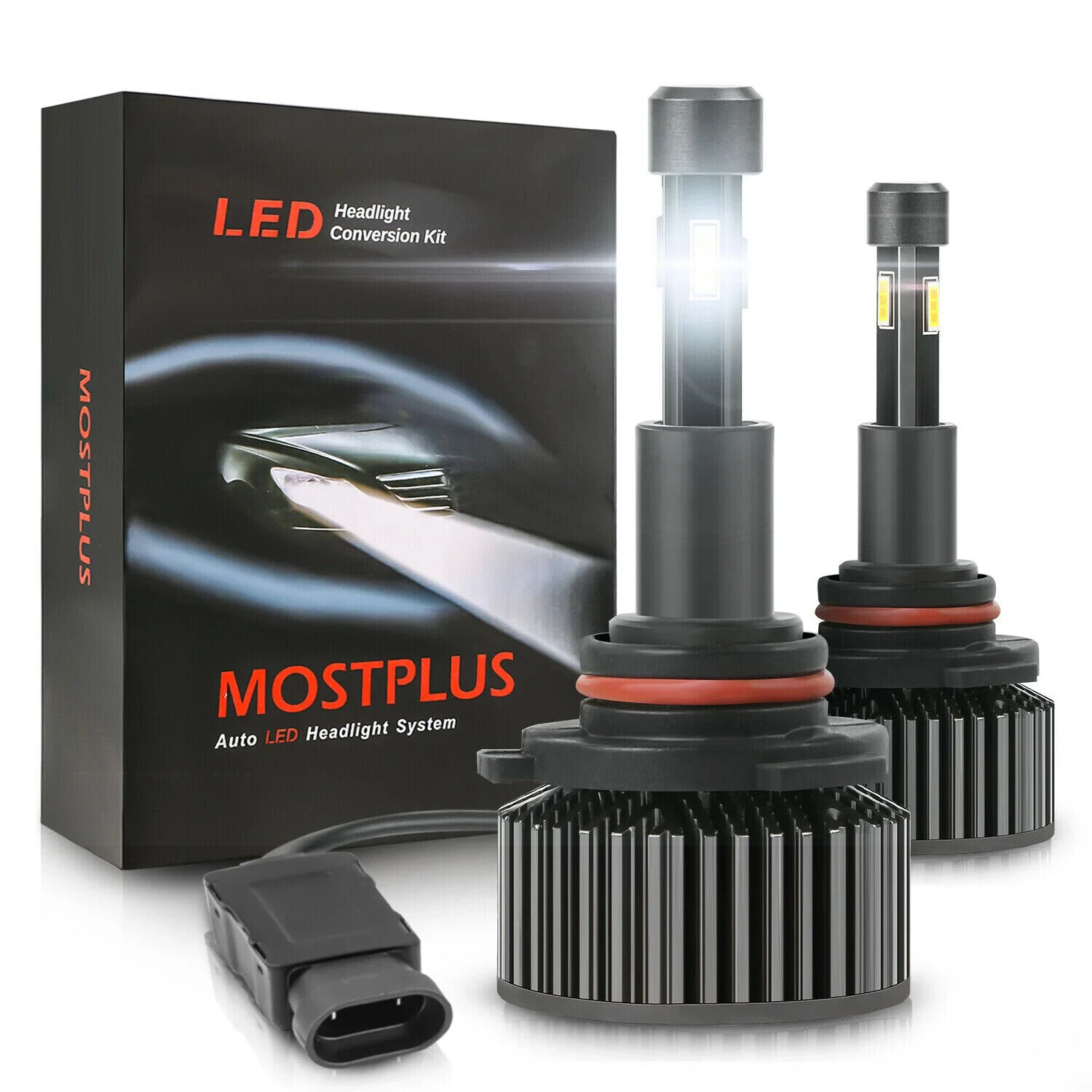 💡 MOSTPLUS 130W 13000LM 4 Sides LED Headlight High Beam 9005 9145 H10 HB3 6000k