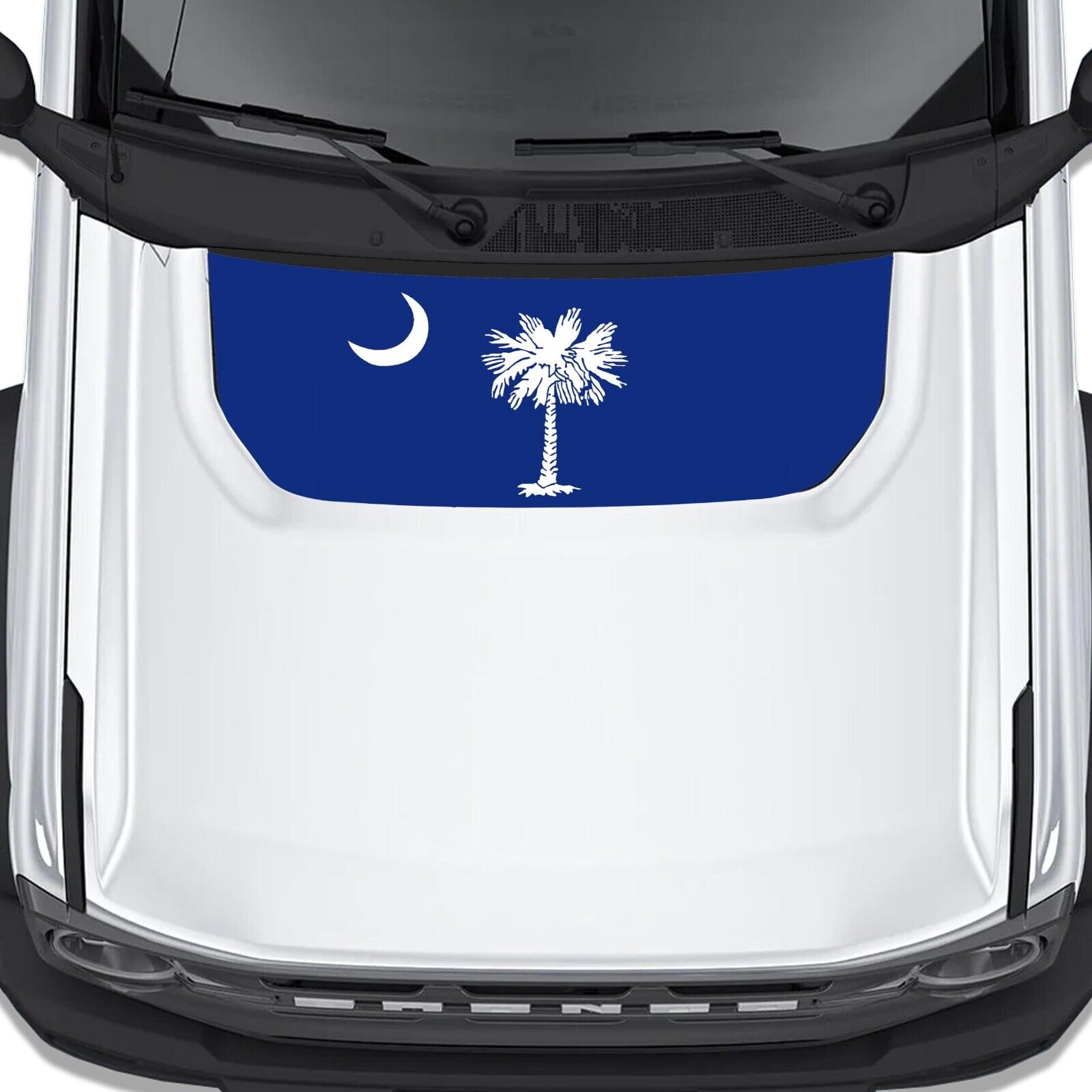 South Carolina Palmetto Flag Hood Graphic Design Decal Fits Ford Bronco 2021+