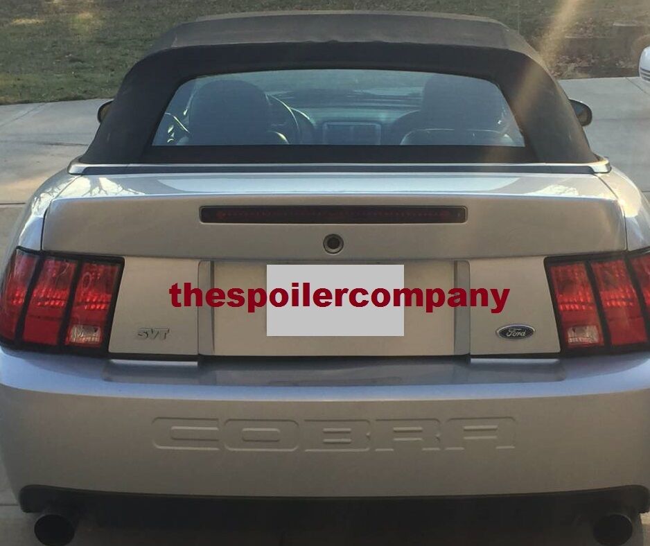  NEW PAINTED COBRA Rear Spoiler-1999-2004 Mustang W/Opening for Light & Key Hole
