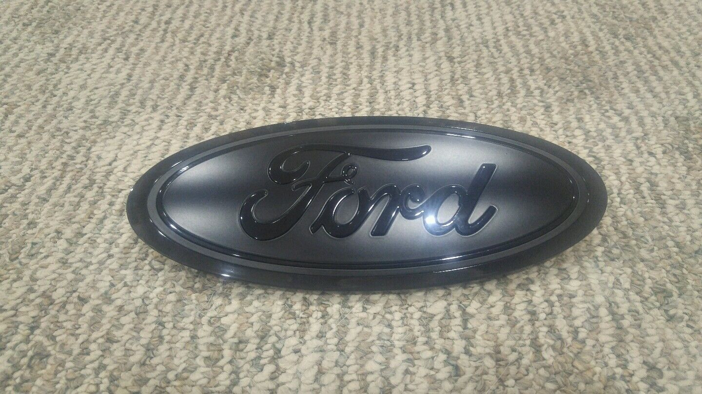 2015-23 Ford F150 TAILGATE emblem custom GLOSS BLACK AND MATTE black OVAL