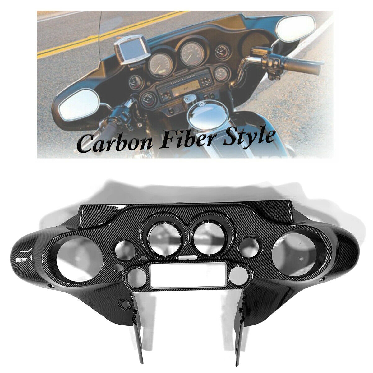 Carbon Effect Inner Fairing For Harley Touring Electra Street Glide FLHX 96-13