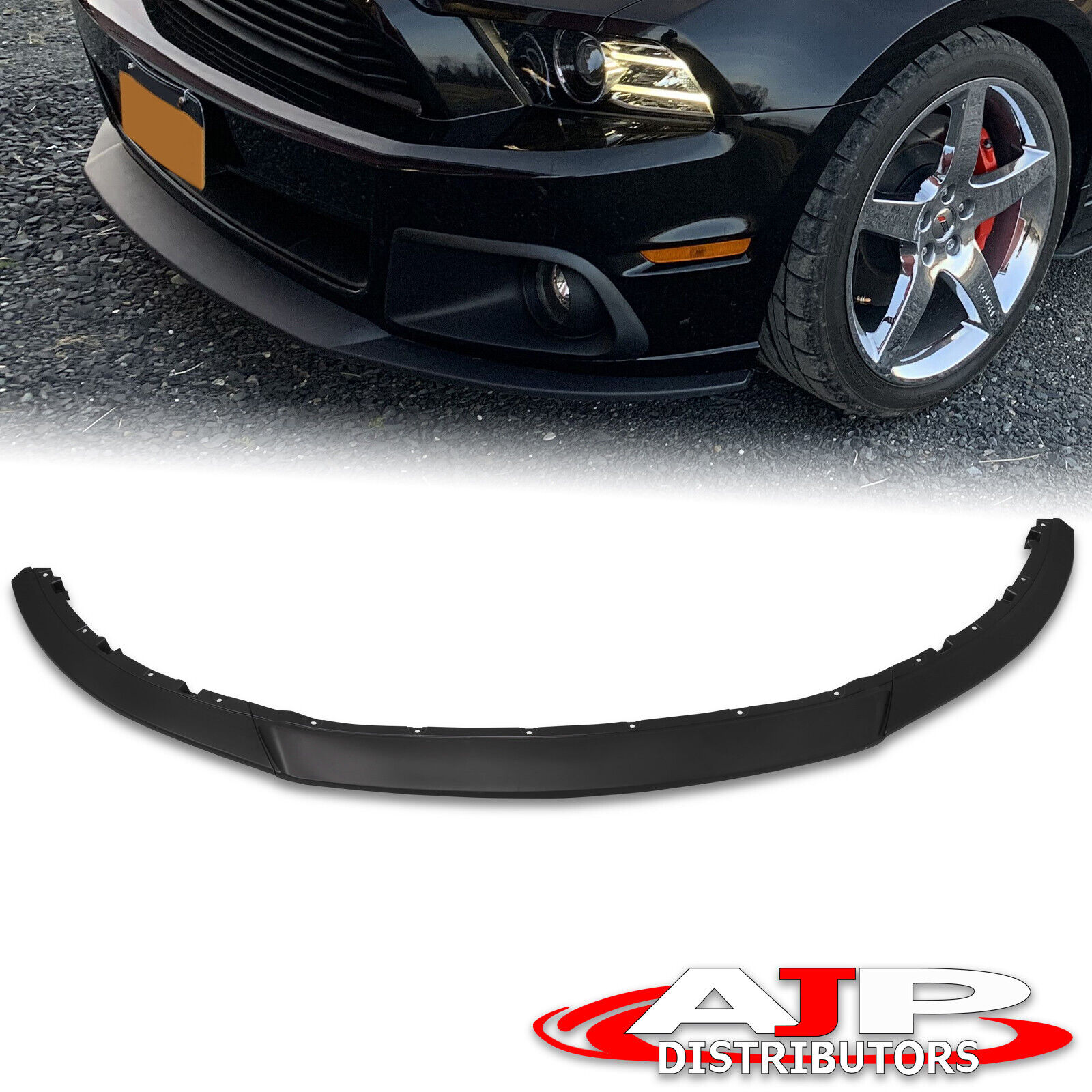 Front Bumper Lower Spoiler Lip Wing Chin Splitter ABS For 2013-2014 Ford Mustang