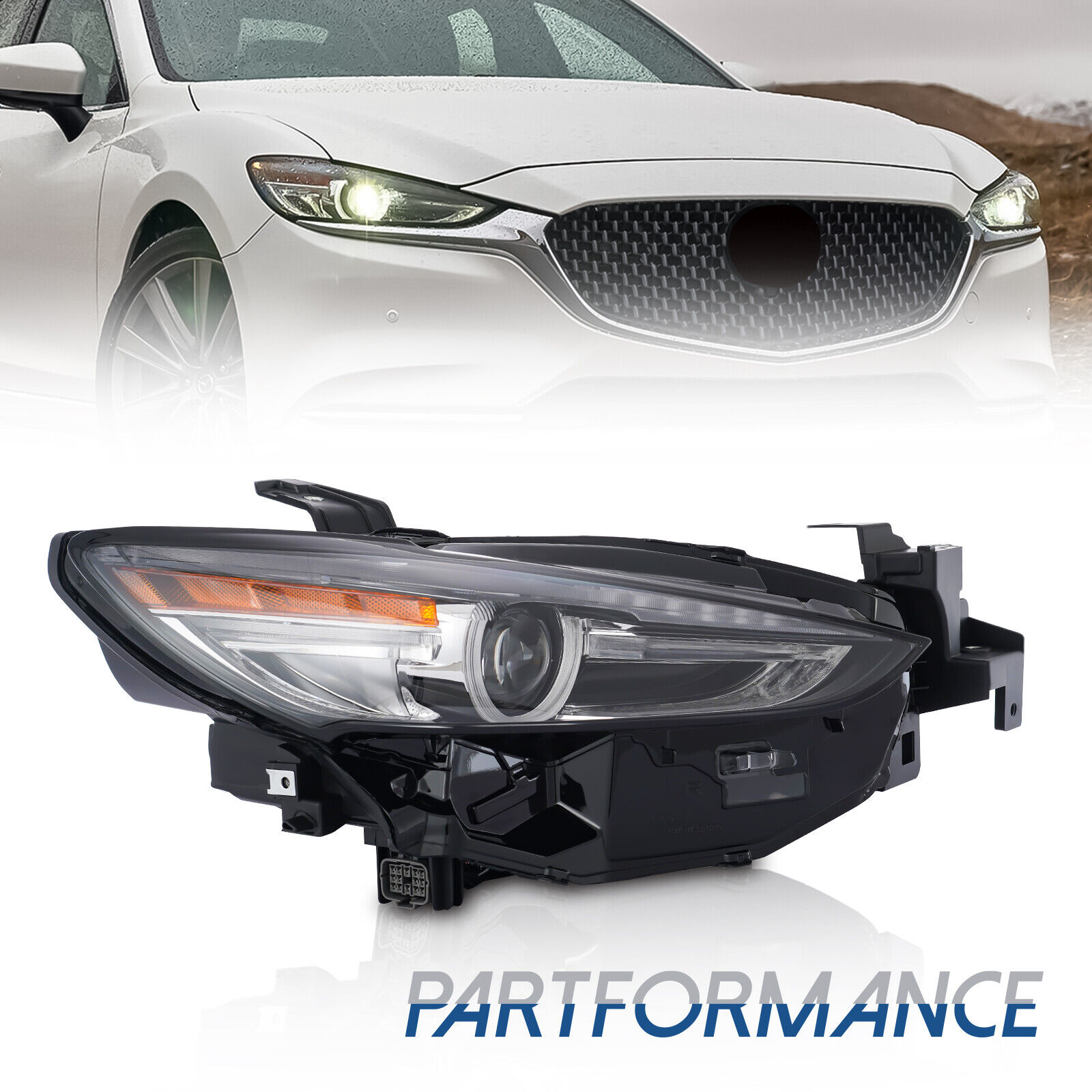 Full LED Headlights For 2019-2021 Mazda 6 Adaptive W/AFS Headlamps Right Side