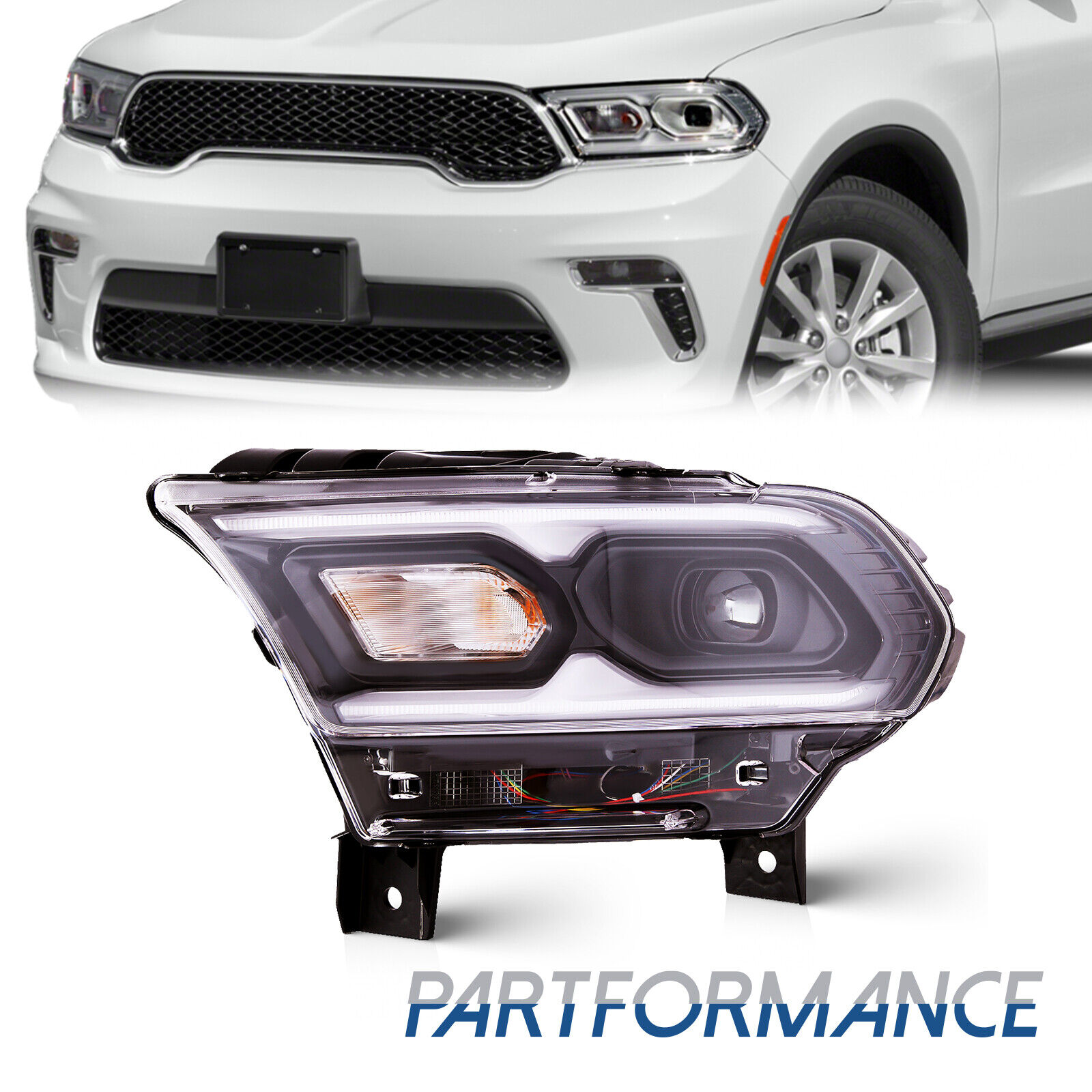 For Dodge Durango 2021 2022 2023 LED Headlight Driver Left Side 68433783AE