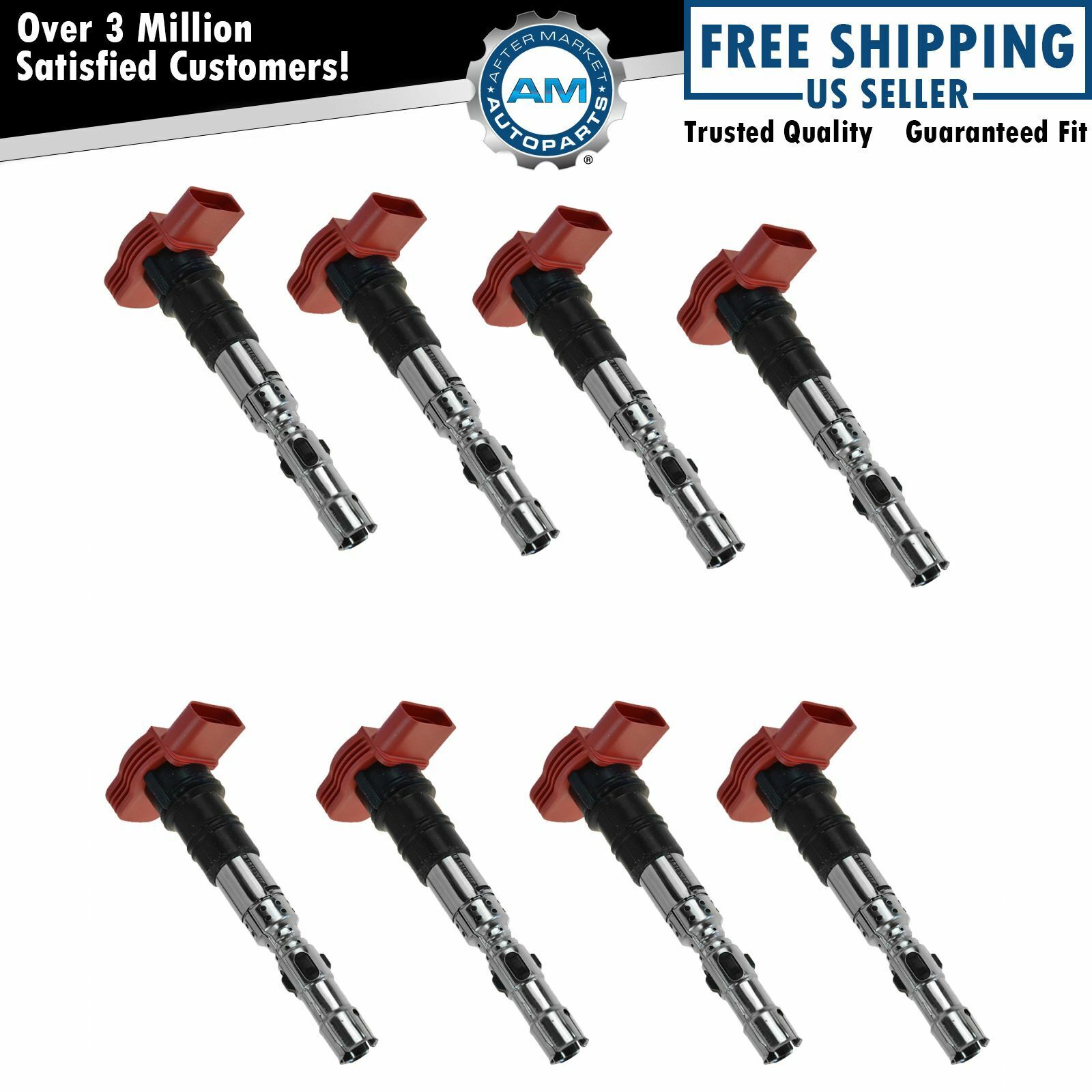 OEM 077-905-115-T Ignition Coil KIt Set of 8 for Audi S4 Allroad A6 A8 4.2L New