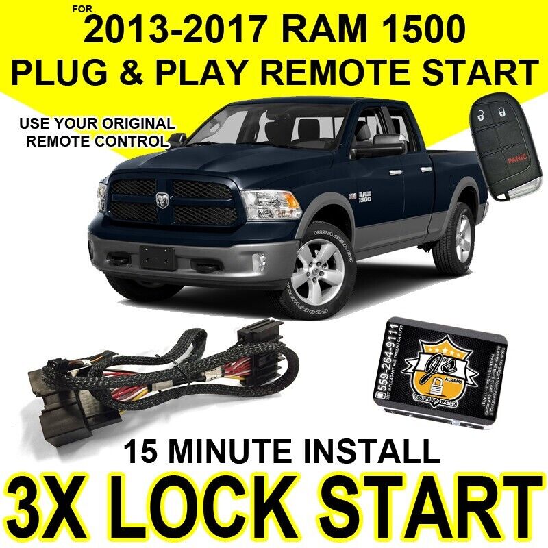Js Alarms PLUG & PLAY REMOTE START For 2013-2017 DODGE RAM 1500 DIY INSTALL CH10