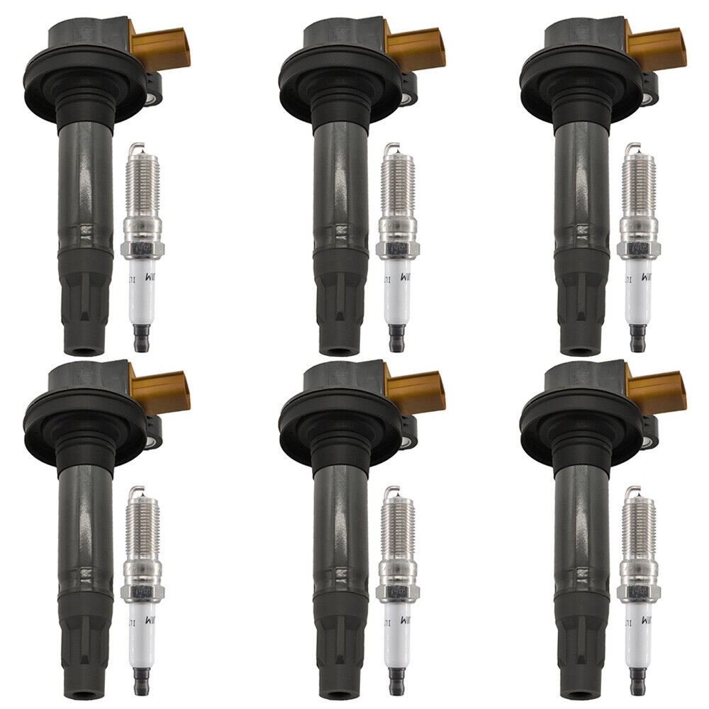6X Ignition Coils + iridium Spark Plugs For 2011-2016 Ford f150 Ecoboost Turbo